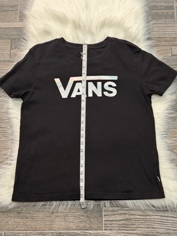 Vans Classic Holographic Logo Short Sleeve T-Shirt Size Large - Image 6