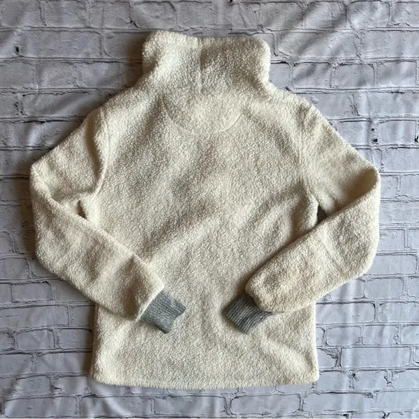 Jackson Hole Wyoming Ivory Fleece Cowl Neck Top Ski & Snowboard Winter Resort - Image 6