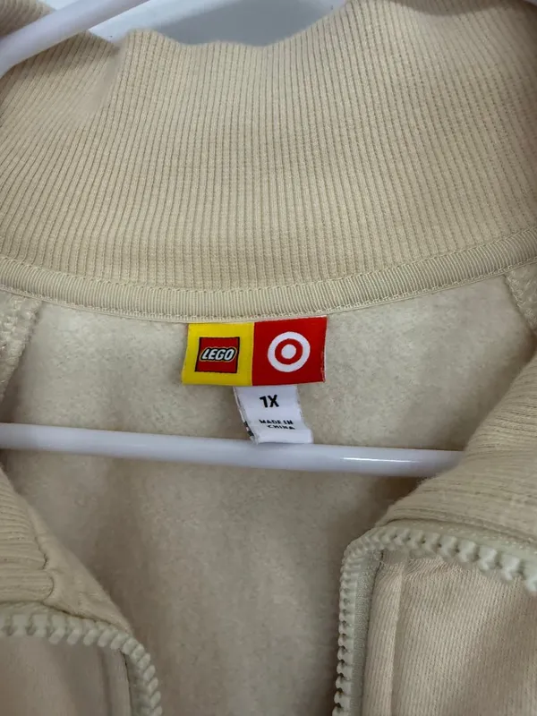 LEGO x Target Cream Colorblock Full Zip Track Jacket Women’s 1X - Image 4