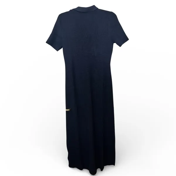 CoMMENSE Metal Button Collar Midi Dress COLOR - Navy, Size Medium NWT - Image 8