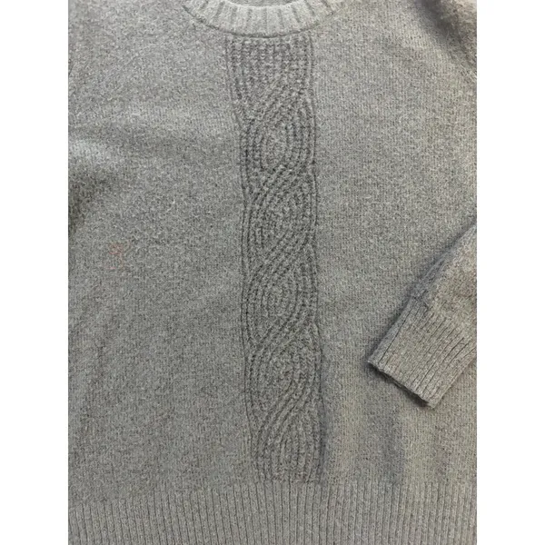 Market And Spruce Green Cable Knit Sweater XL Cozy Fall Cottagecore Classic - Image 3