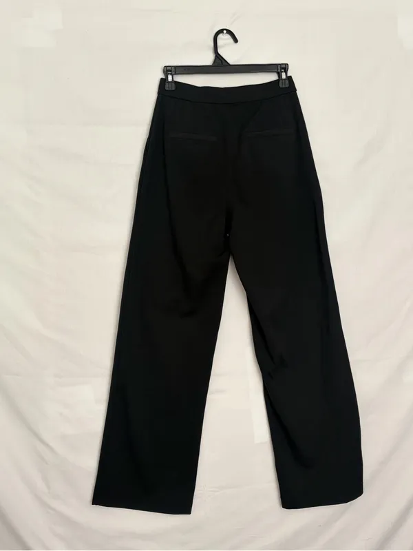 Halara High Waisted Wide Leg Dress Pants Black Pleated Pull On Trousers(A921) - Image 10