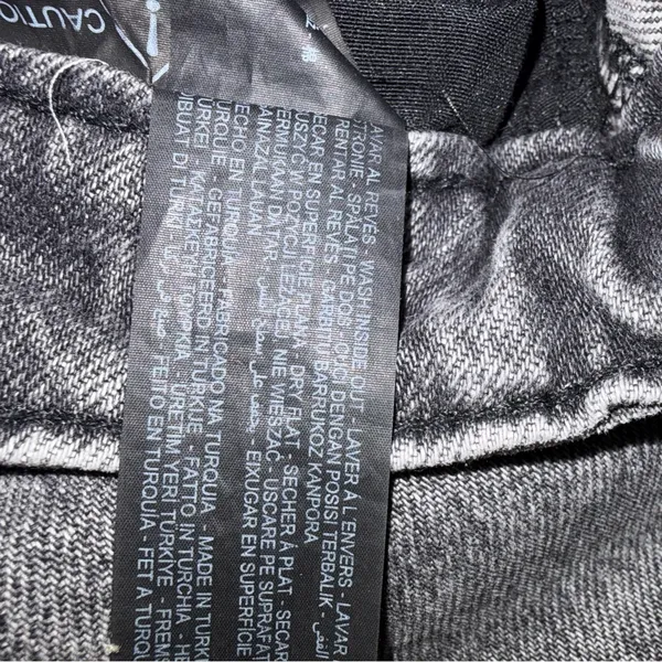 Zara The High Waist Short in Arctic Grey sz 10 NWT distressed - Image 6