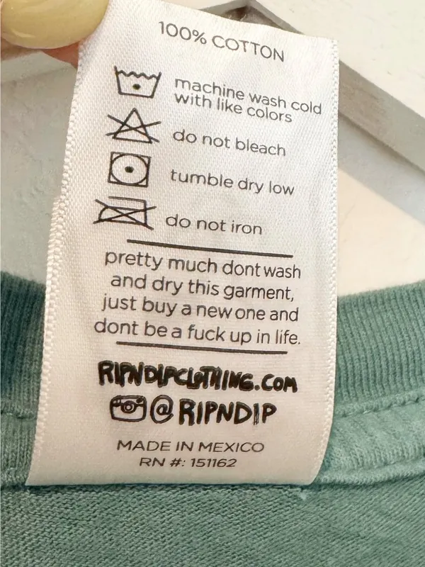 RipnDip Devil Baby Tee Small Cropped Logo Green‎ Skater Summer Streetwear Shirt - Image 6