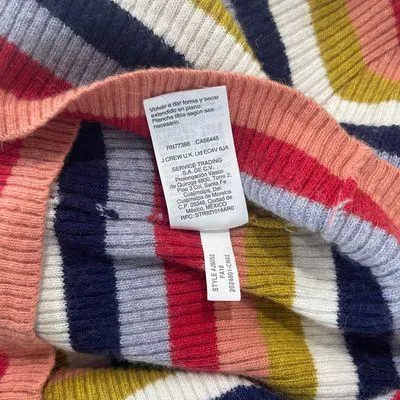 Madewell Pullover Stripe Sweater Merino Wool Alpaca Blend Size Medium 70’s Style - Image 6