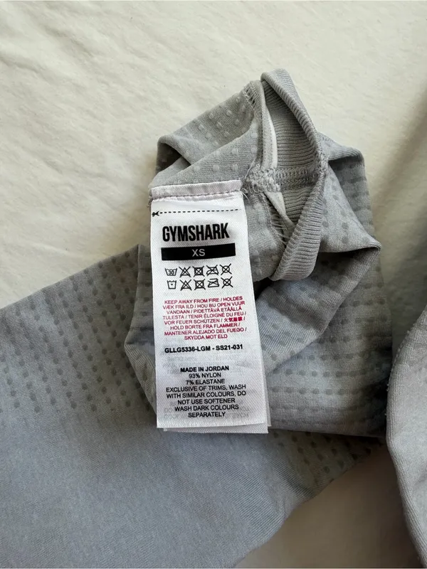 Gymshark Vital Seamless Leggings Gray High‎ Rise XS Athletic Workout - Image 6