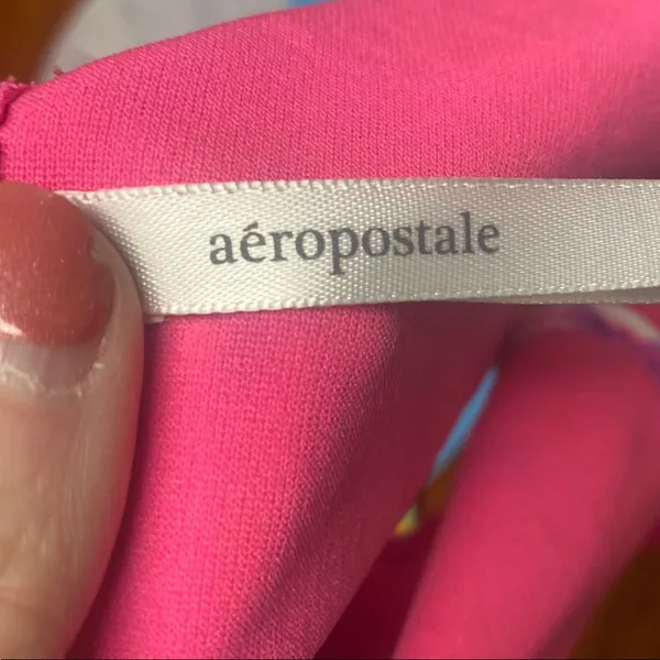 Aeropostale Pink Multicolor Tie-Dye Bikini Set - Image 3