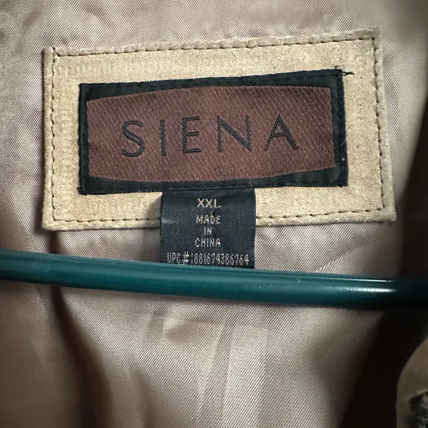 Women's Tan Suede/Leather Jacket Size XXL - Image 7