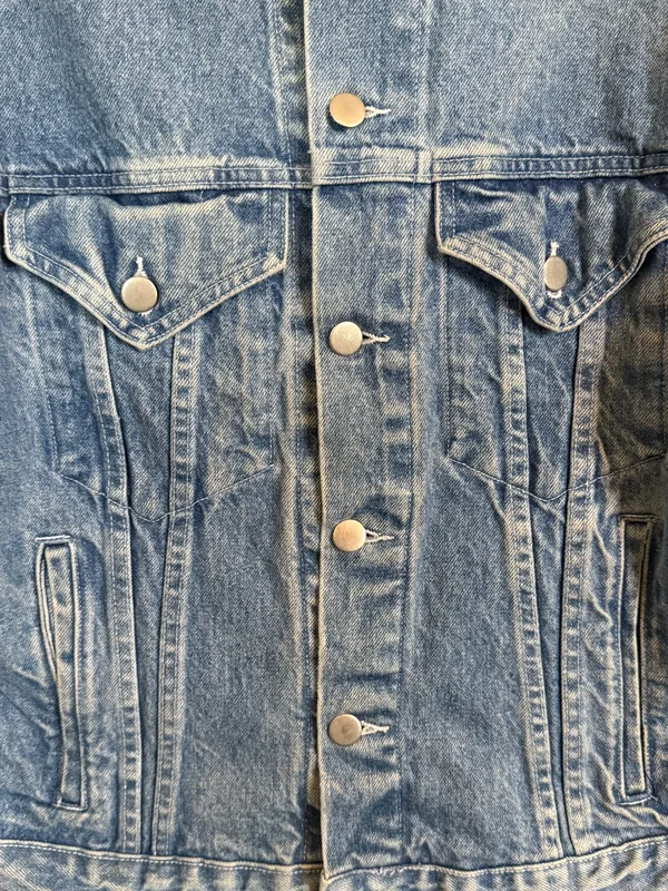 Vintage Disney Channel Mickey Mouse Logo Denim Jean Jacket USA Made Size Medium - Image 6