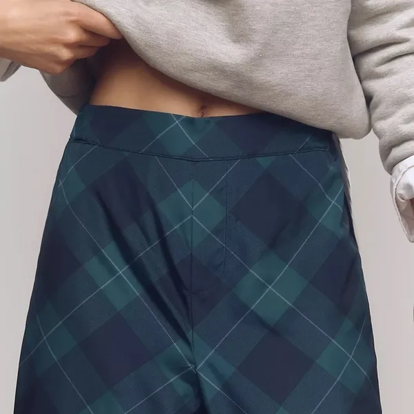 Anthropologie Maeve Taffeta Printed Pull On Structured Cropped Wide-Leg Pants - Image 5