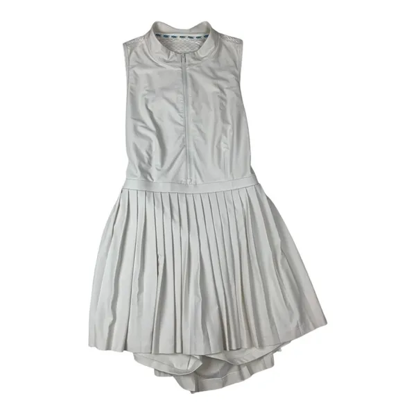 Prince Pickleball women's XL athletic Cream Pleated Skirt tennis white open back - Image 2