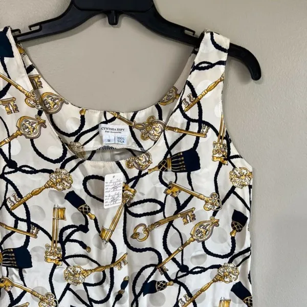 NWT Cynthia Epsy fine accessories‎ small silk top - Image 4