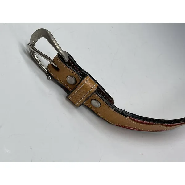 Janie Fricke Collection by circle Y Leather SM‎ Belt Vintage 80's Rodeo Snake - Image 11