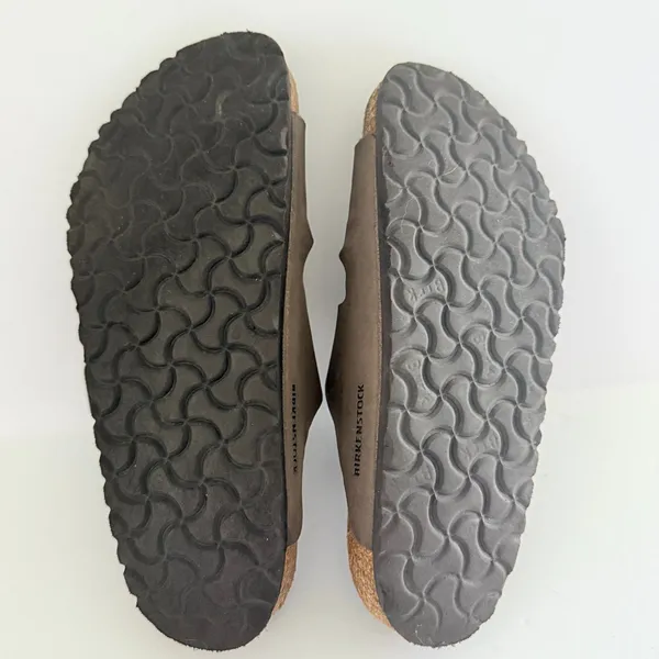 Birkenstock Arizona Stone Birkibuc MISMATCH Sandals Pair Regular Right 9 Left 8 - Image 5