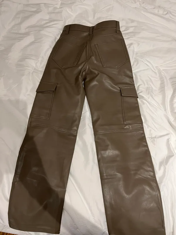 Abercrombie Leather Cargo Pants - Image 2