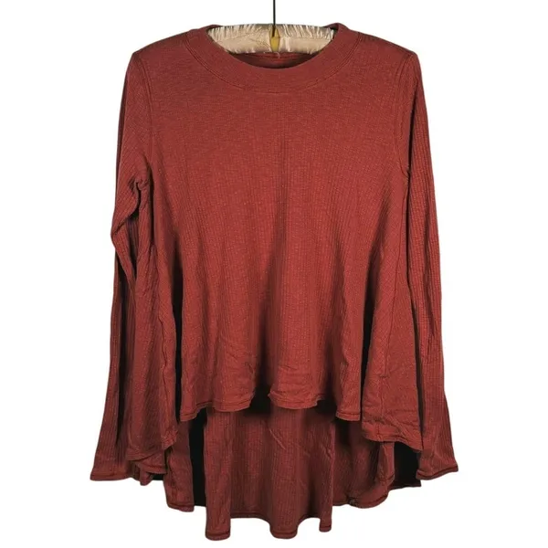 Lululemon Dare to Drape Oversized Long Sleeve Top Size S Rust Orange Casual Fall - Image 2