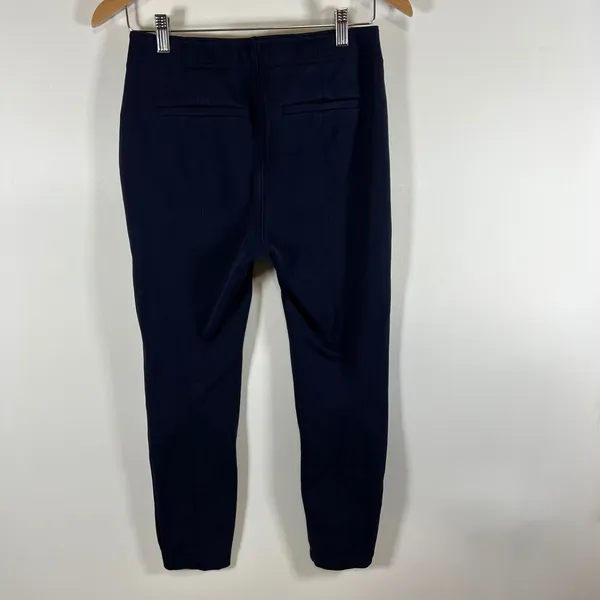 Anthropologie Navy Blue High Rise Button Fly Utility Slim Pants‎ Womens Size 4 - Image 7