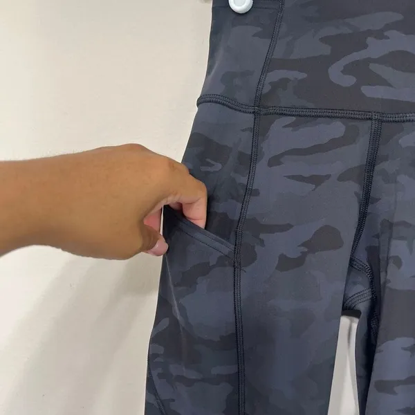 Lululemon Fast and Free High Rise Leggings Camo 2 Women - Image 3
