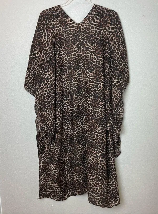 MIA JOY JOYFOLIE Leopard Print Kimono One Size - Image 7