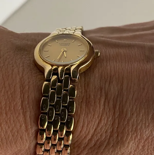 s Quartz Watch Panther Bracelet Gold Toned - Image 2