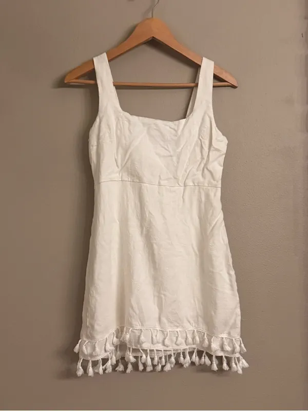 LULUS‎ Tassel-Hem Mini Dress - Image 2