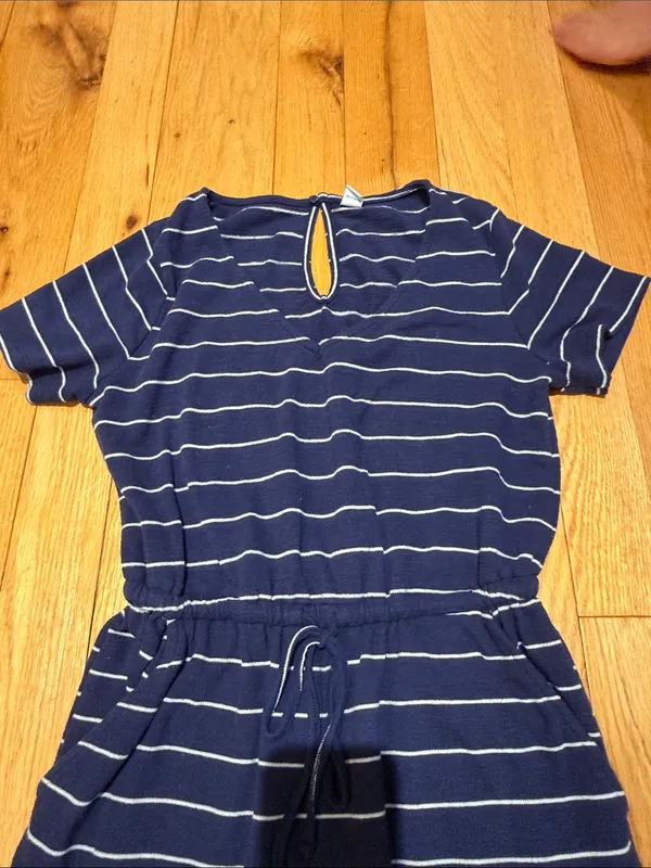 Old Navy Women’s Blue Striped Jumpsuit Size Medium - C1-337 - Image 4
