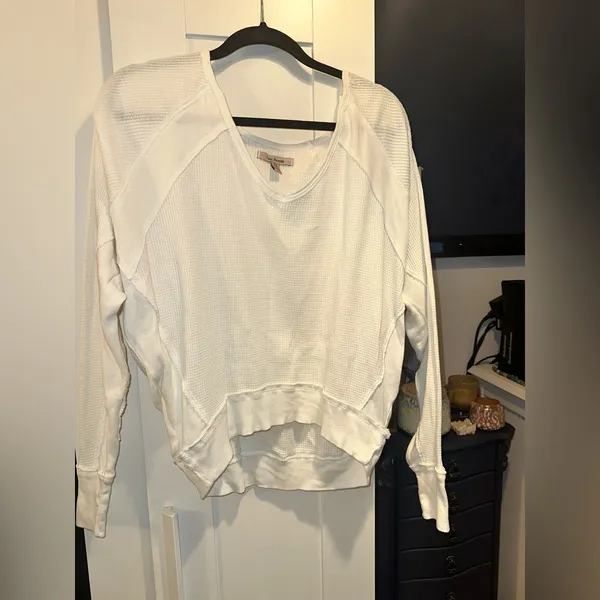 NWOT Free People Santa Clara Thermal In White - Image 6