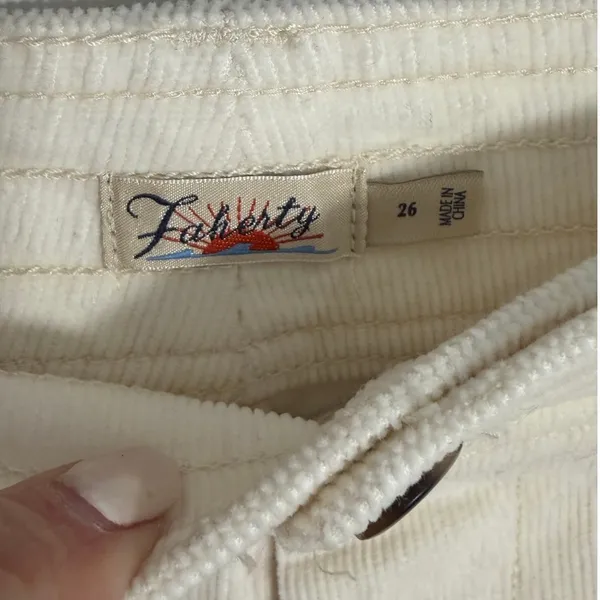Faherty Stretch‎ Cord Wide Leg Blank NWT size 26 - Image 3