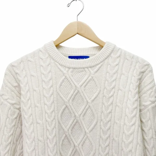 Aelfric Eden Cream Cable Knit 90s Fisherman Sweater Size XS Rory Gilmore Style - Image 5