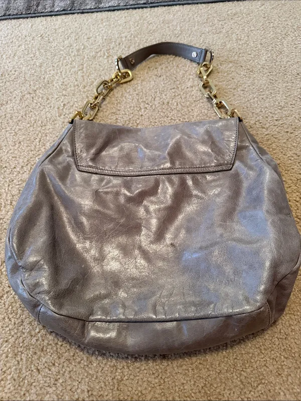 Tory Burch Gray Hobo Shoulder Bag - Image 5