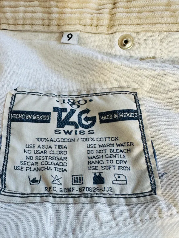 Women’s Beige Corduroy Wide-Leg Jeans - Image 4