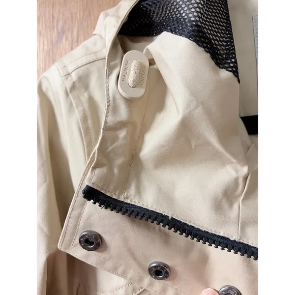 Hunter Original Khaki Smock Water‎ Resistant Hooded Rain Jacket NEW - Image 12