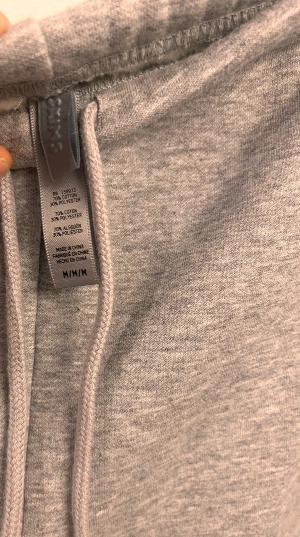 SKIMS COTTON FLEECE CLASSIC SHORT Heather Grey Medium - Image 11