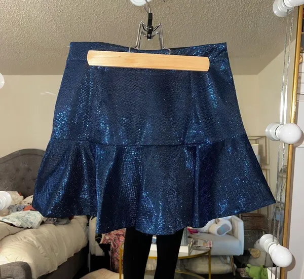DO+BE Blue Sparkle Skirt - Image 3