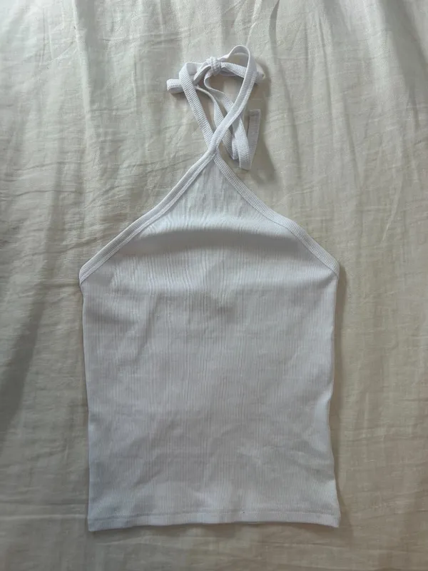 Madewell Supima Rib Halter Tank Top - Image 3