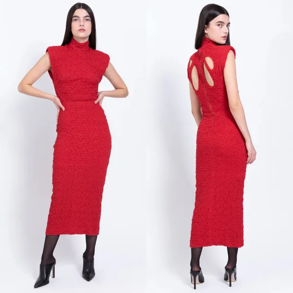Sabina Musayev Notfit Cutout Midi Dress - Image 3