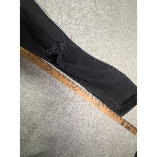 Abercrombie & Fitch The 90s Straight Ultra High Rise Jeans 27/4 Black Curve Love - Image 9