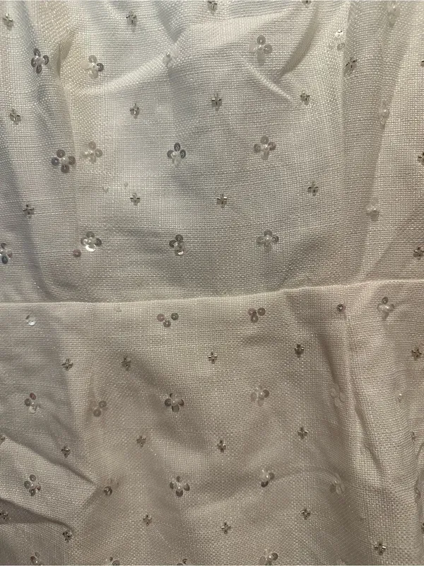 Lulus White Embellished Mini Dress with Spaghetti Straps and built in shorts - Image 5
