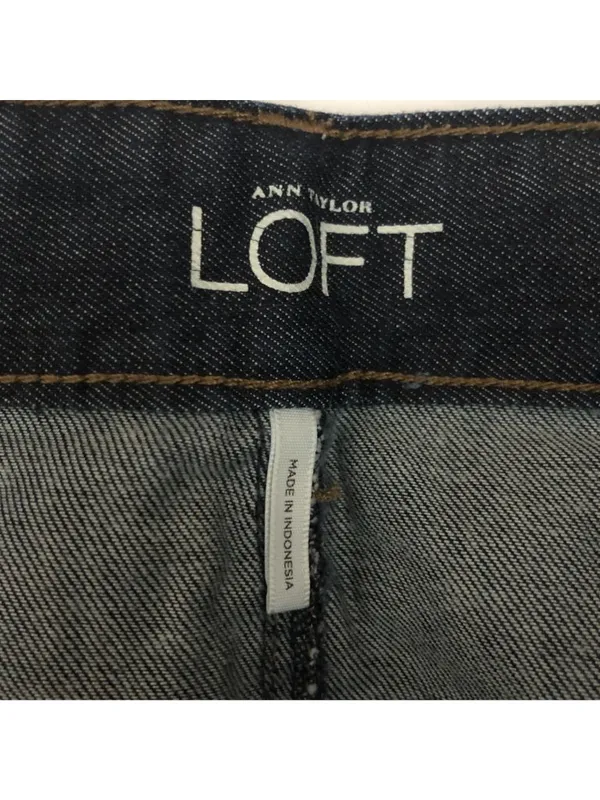 Ann Taylor Loft Womens Curvy Bootcut Jeans Size 10 Dark Wash - Image 4