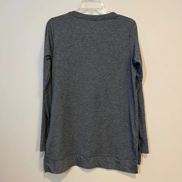 Womens Patagonia Shirt Long Sleeve Glorya Side Slit Top Gray Size‎ Medium - Image 2