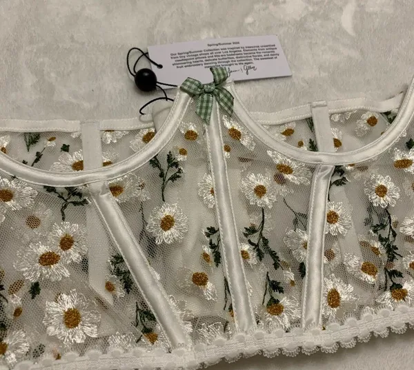 For Love & Lemons Tossed Daisy Corset - Image 6