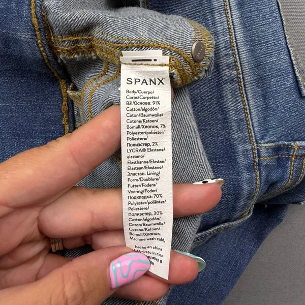 Spanx High Rise Ankle Skinny Jeans High Waisted Jeggings XS Petite Medium Wash - Image 5