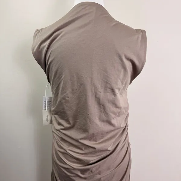 Abercrombie & Fitch Womens Brown Ruched Draped Maxi Dress Size XL NEW - Image 6