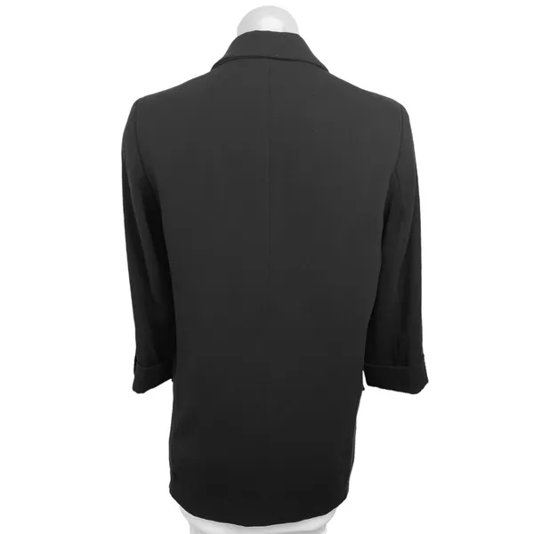 Zara Basic Women's Black Long Sleeve Business Open-Front Blazer Jacket Size S - Image 4