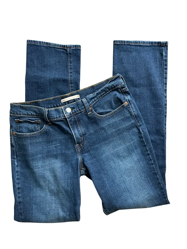 Levi's Dark Indigo 414 Relaxed Straight Jeans - Image 8