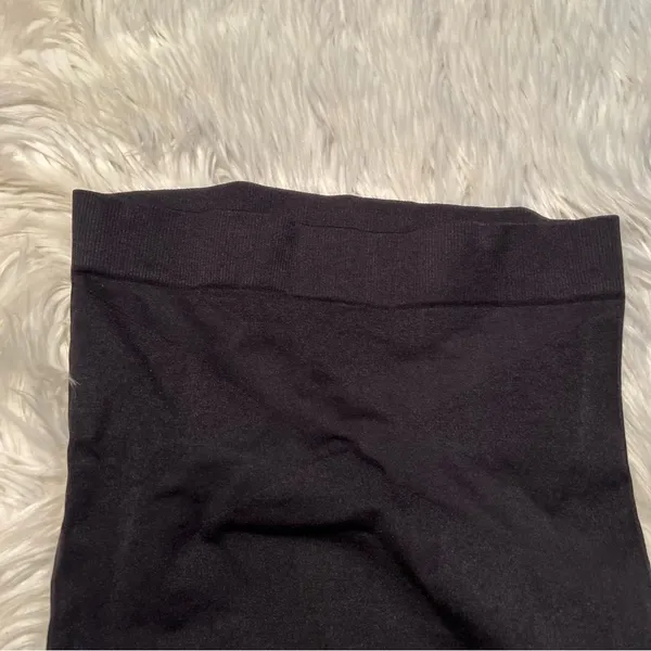 Women's‎ Cropped Leggings Black Seamless Butt Lifting Cropped High-Rise - Image 4