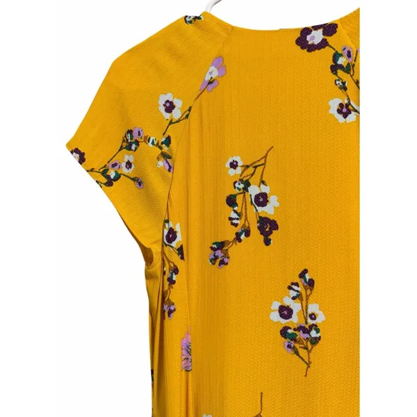 Free‎ People Lost In You Floral Midi Dress Yellow Women's Size Small - Image 8