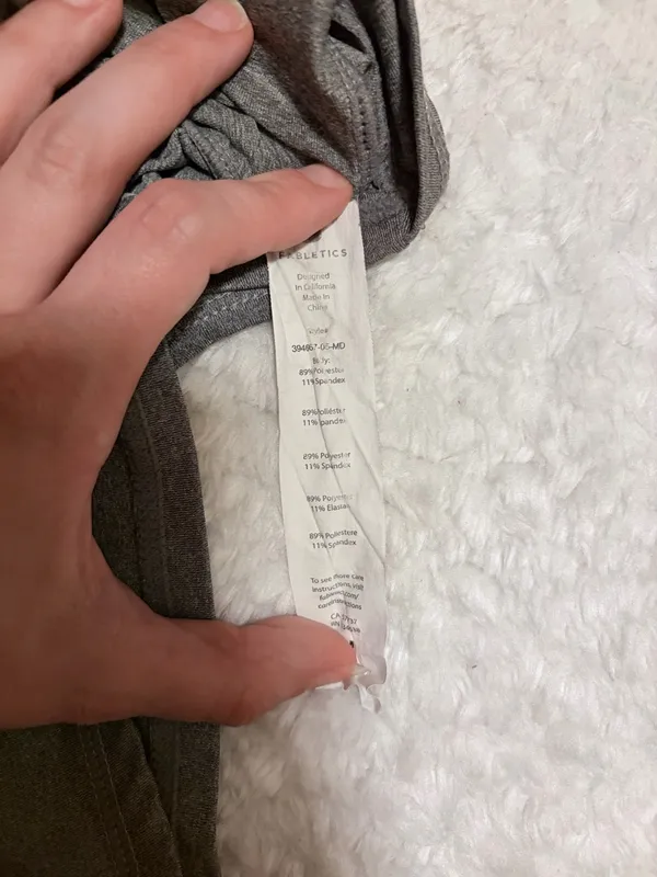 5/$30 🎈Fabletics medium embra open back grey tank top - Image 7