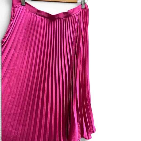 Lucy Paris Pleated Midi Skirt L Accordion Dopamine Dressing Hot pink Magenta - Image 6