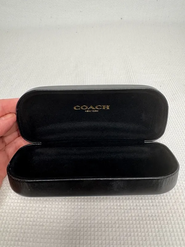 Coach Black Hard Clamshell Eyeglass Sunglass Case New York - Image 5